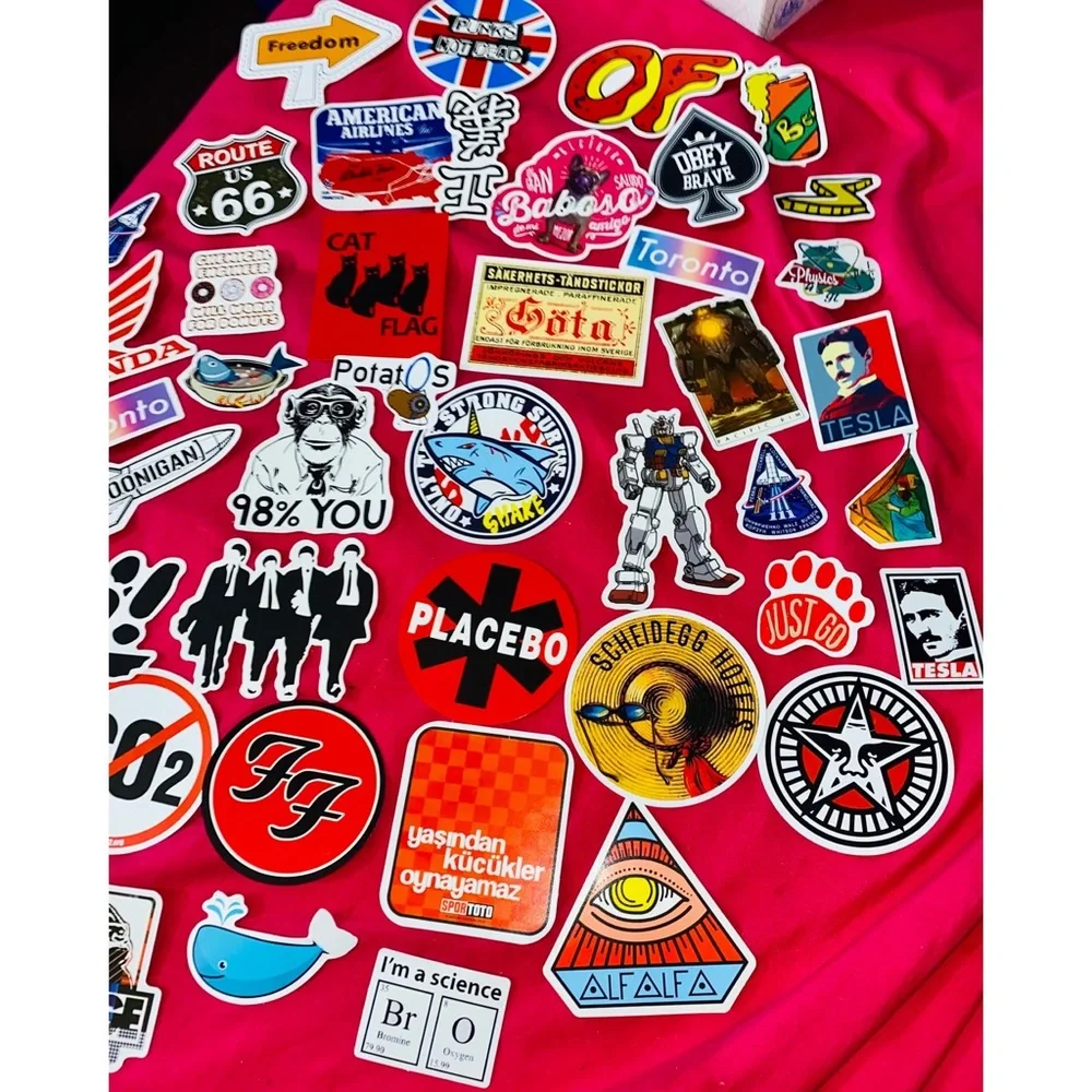 Lot of Mixed Random Water Bottle Laptop Fun & Cool Stickers